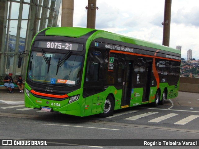TRANSPPASS - Transporte de Passageiros 8 1194 na cidade de São Paulo, São Paulo, Brasil, por Rogério Teixeira Varadi. ID da foto: 12077078.