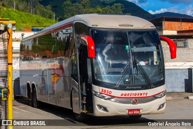 Viação Presidente 3850 na cidade de Caratinga, Minas Gerais, Brasil, por Gabriel Ângelo Reis. ID da foto: 12078164.