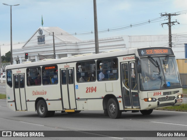 Viação Colombo 2194 na cidade de Colombo, Paraná, Brasil, por Ricardo Matu. ID da foto: 12077004.