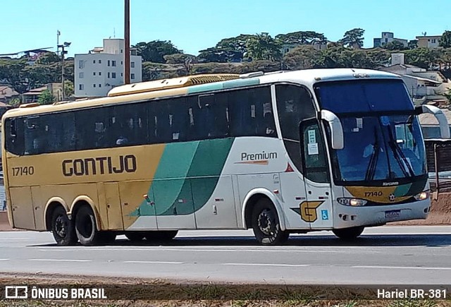 Empresa Gontijo de Transportes 17140 na cidade de Betim, Minas Gerais, Brasil, por Hariel BR-381. ID da foto: 12077341.