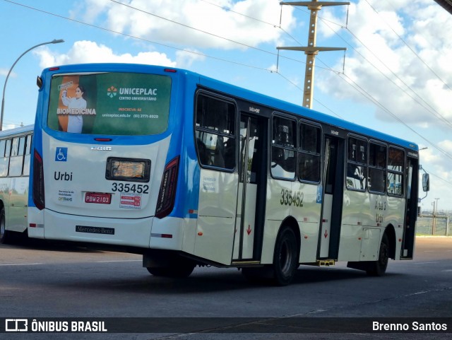 Urbi Mobilidade Urbana 335452 na cidade de Samambaia, Distrito Federal, Brasil, por Brenno Santos. ID da foto: 12076199.