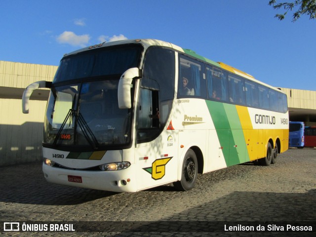 Empresa Gontijo de Transportes 14910 na cidade de Caruaru, Pernambuco, Brasil, por Lenilson da Silva Pessoa. ID da foto: 12077604.