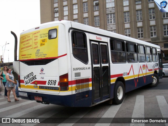 Nortran Transportes Coletivos 6518 na cidade de Porto Alegre, Rio Grande do Sul, Brasil, por Emerson Dorneles. ID da foto: 12076597.