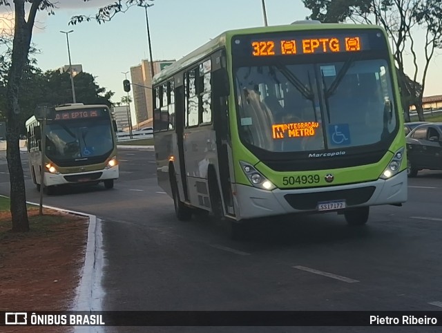 BsBus Mobilidade 504939 na cidade de Brasília, Distrito Federal, Brasil, por Pietro Ribeiro. ID da foto: 12078796.