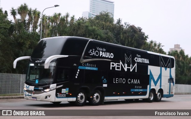 Empresa de Ônibus Nossa Senhora da Penha 60005 na cidade de Curitiba, Paraná, Brasil, por Francisco Ivano. ID da foto: 12078469.