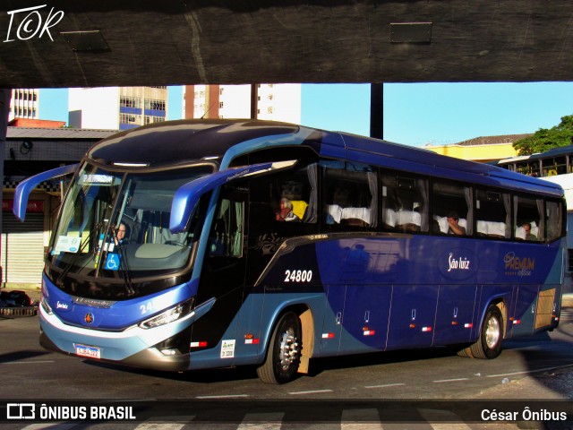 Viação São Luiz 24800 na cidade de Belo Horizonte, Minas Gerais, Brasil, por César Ônibus. ID da foto: 12078425.