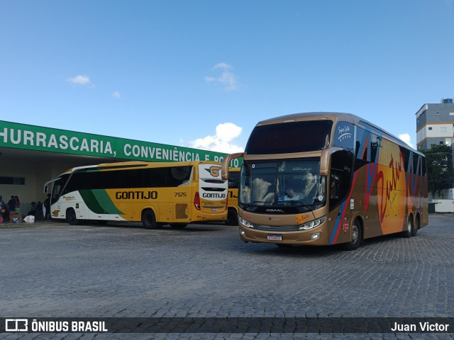 Empresa Gontijo de Transportes 7125 na cidade de Eunápolis, Bahia, Brasil, por Juan Victor. ID da foto: 12075999.