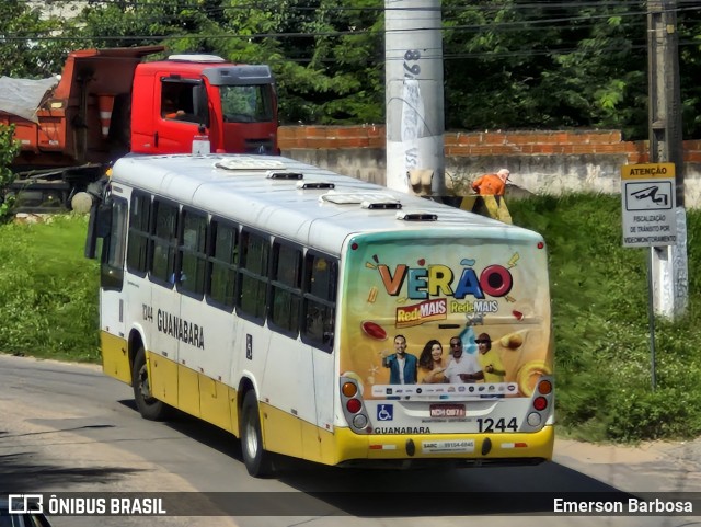 Transportes Guanabara 1244 na cidade de Natal, Rio Grande do Norte, Brasil, por Emerson Barbosa. ID da foto: 12076166.