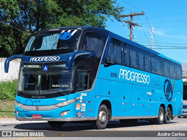 Auto Viação Progresso 6018 na cidade de Maceió, Alagoas, Brasil, por Andre Carlos. ID da foto: 12078004.