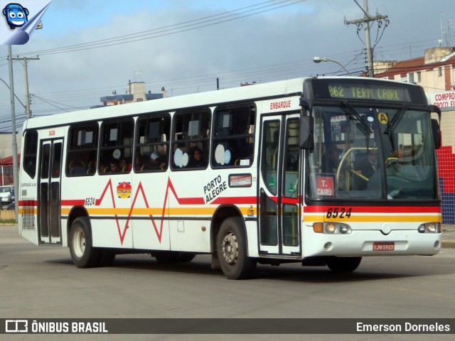 Nortran Transportes Coletivos 6524 na cidade de Porto Alegre, Rio Grande do Sul, Brasil, por Emerson Dorneles. ID da foto: 12076445.