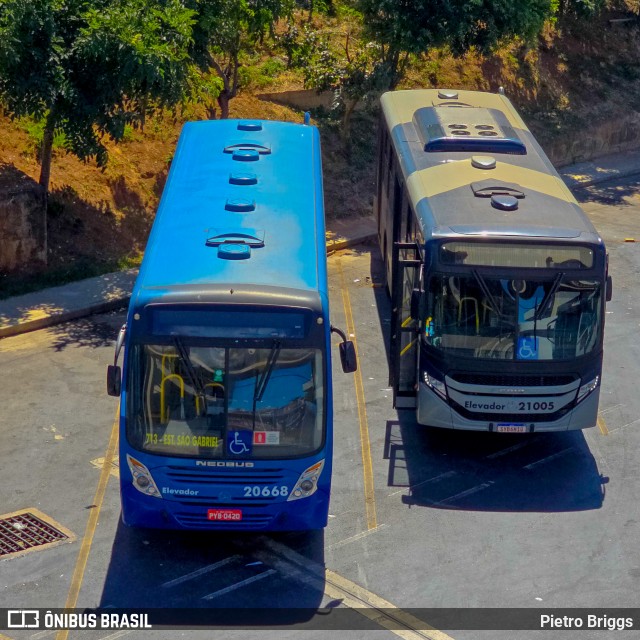 SM Transportes 21005 na cidade de Belo Horizonte, Minas Gerais, Brasil, por Pietro Briggs. ID da foto: 12076987.