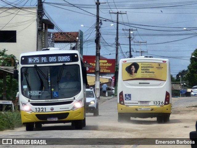Transportes Guanabara 1321 na cidade de Natal, Rio Grande do Norte, Brasil, por Emerson Barbosa. ID da foto: 12076161.