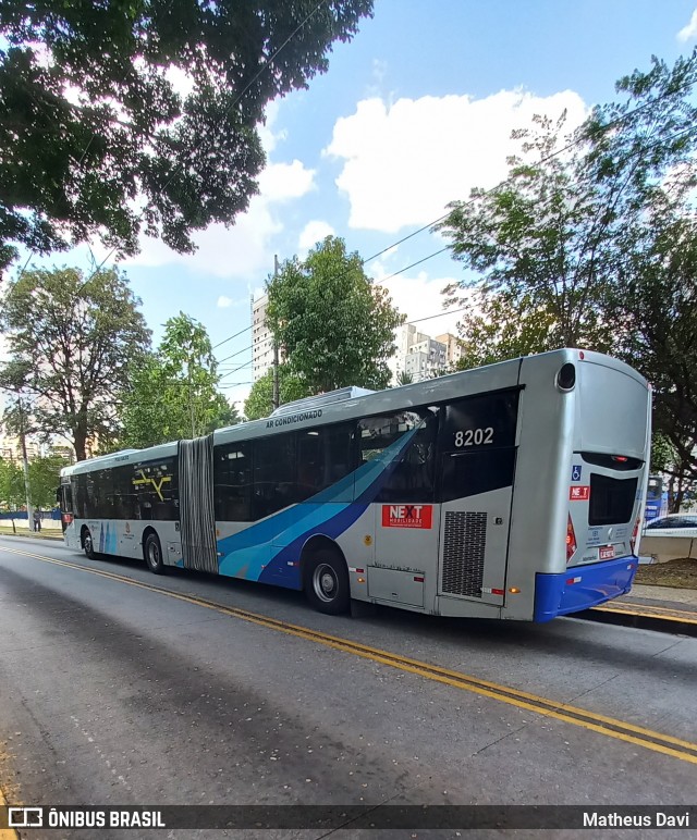 Next Mobilidade - ABC Sistema de Transporte 8202 na cidade de Santo André, São Paulo, Brasil, por Matheus Davi. ID da foto: 12075896.