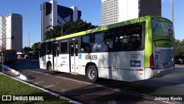 BsBus Mobilidade 504939 na cidade de Brasília, Distrito Federal, Brasil, por Johnny Kevin. ID da foto: 12077412.