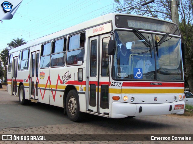 Nortran Transportes Coletivos 6572 na cidade de Porto Alegre, Rio Grande do Sul, Brasil, por Emerson Dorneles. ID da foto: 12076505.
