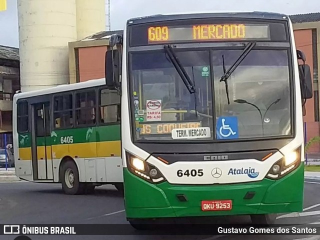 Viação Atalaia Transportes 6405 na cidade de Aracaju, Sergipe, Brasil, por Gustavo Gomes dos Santos. ID da foto: 12076367.