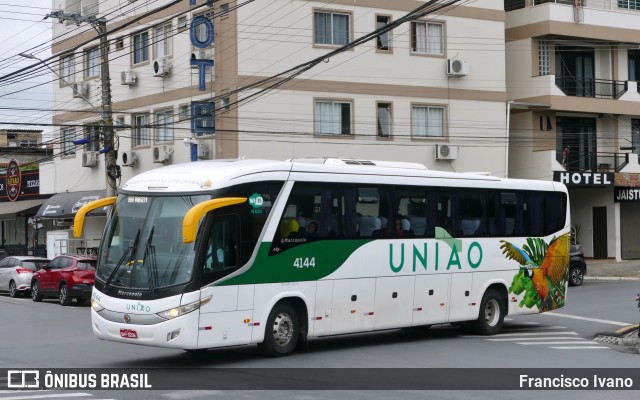 Empresa União de Transportes 4144 na cidade de Balneário Camboriú, Santa Catarina, Brasil, por Francisco Ivano. ID da foto: 12078527.