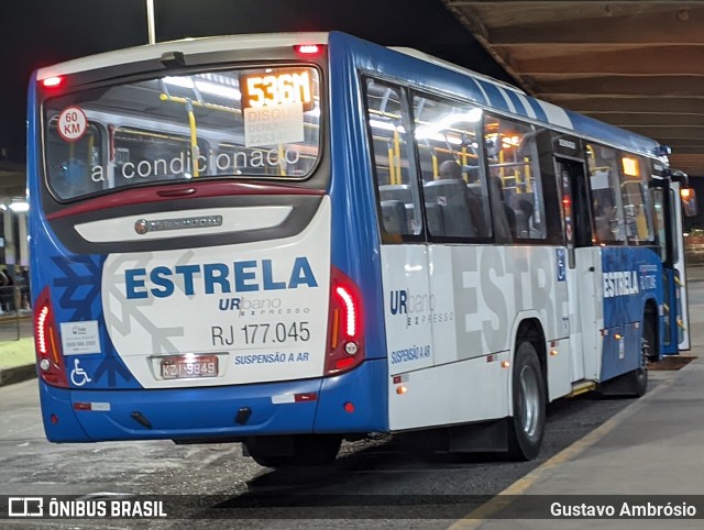 Viação Estrela RJ 177.045 na cidade de Niterói, Rio de Janeiro, Brasil, por Gustavo Ambrósio. ID da foto: 12075817.