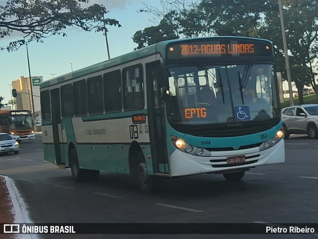 UTB - União Transporte Brasília 5060 na cidade de Brasília, Distrito Federal, Brasil, por Pietro Ribeiro. ID da foto: 12076611.