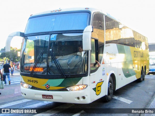 Empresa Gontijo de Transportes 14475 na cidade de Belo Horizonte, Minas Gerais, Brasil, por Renato Brito. ID da foto: 12077265.