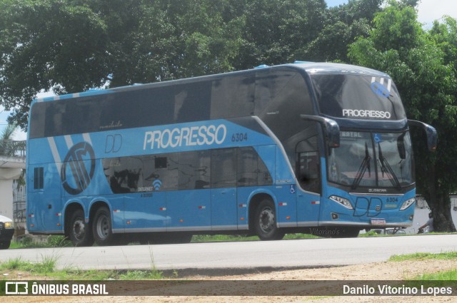 Auto Viação Progresso 6304 na cidade de Parnamirim, Rio Grande do Norte, Brasil, por Danilo Vitorino Lopes. ID da foto: 12078087.