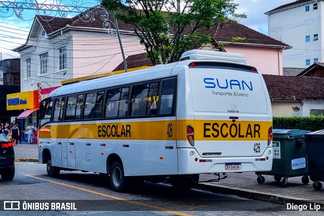 Suan Transportes e Turismo 426 na cidade de Joinville, Santa Catarina, Brasil, por Diego Lip. ID da foto: 12077062.