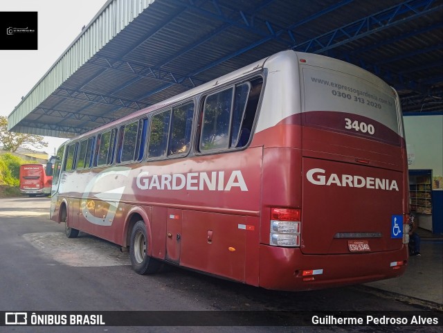 Expresso Gardenia 3400 na cidade de Lambari, Minas Gerais, Brasil, por Guilherme Pedroso Alves. ID da foto: 12078241.