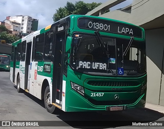 OT Trans - Ótima Salvador Transportes 21457 na cidade de Salvador, Bahia, Brasil, por Matheus Calhau. ID da foto: 12076718.