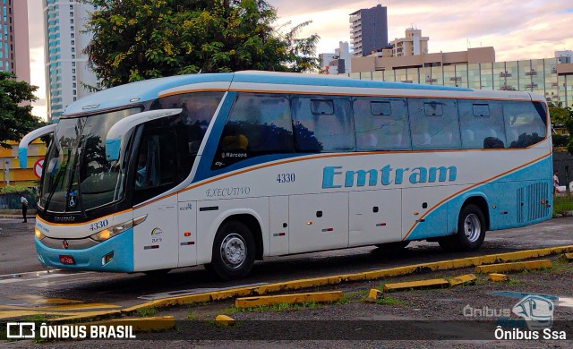 Emtram 4330 na cidade de Salvador, Bahia, Brasil, por Ônibus Ssa. ID da foto: 12076696.