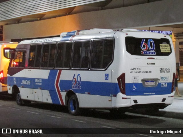 Auto Viação Jabour D86045 na cidade de Rio de Janeiro, Rio de Janeiro, Brasil, por Rodrigo Miguel. ID da foto: 12077827.