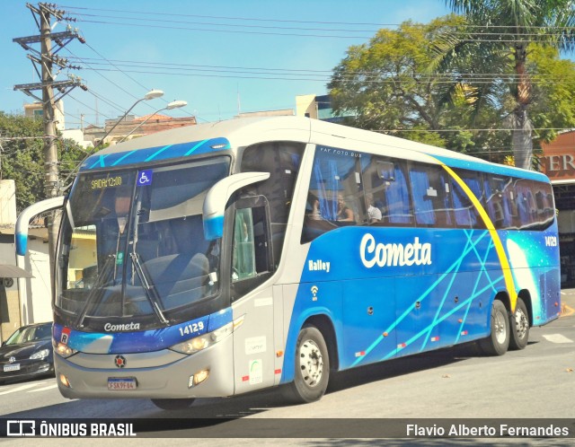 Viação Cometa 14129 na cidade de São Roque, São Paulo, Brasil, por Flavio Alberto Fernandes. ID da foto: 12077812.