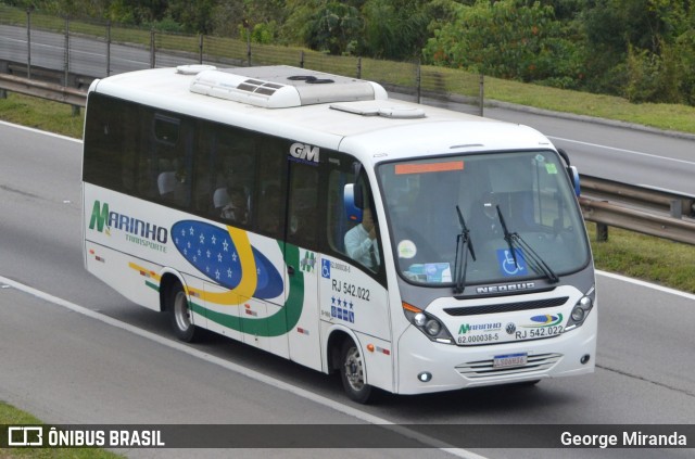 Marinho Transporte e Turismo RJ 542.022 na cidade de Santa Isabel, São Paulo, Brasil, por George Miranda. ID da foto: 12078257.