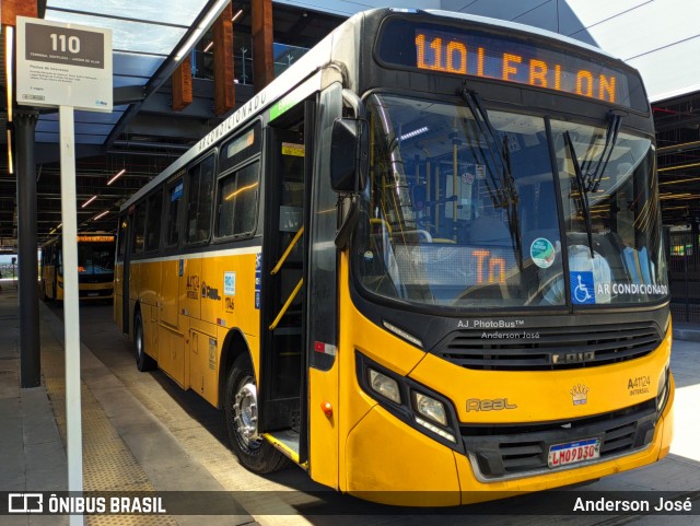 Real Auto Ônibus A41124 na cidade de Rio de Janeiro, Rio de Janeiro, Brasil, por Anderson José. ID da foto: 12077241.