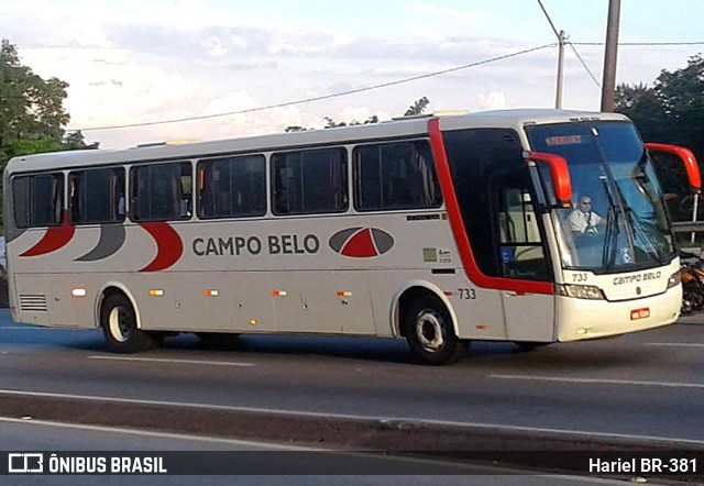 Viação Campo Belo - VCB Transportes 733 na cidade de Betim, Minas Gerais, Brasil, por Hariel BR-381. ID da foto: 12077537.