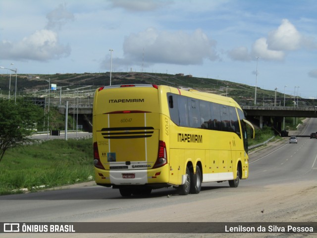 Viação Itapemirim 60047 na cidade de Caruaru, Pernambuco, Brasil, por Lenilson da Silva Pessoa. ID da foto: 12077922.