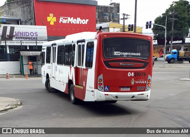 Integração Transportes 0421078 na cidade de Manaus, Amazonas, Brasil, por Bus de Manaus AM. ID da foto: 12077996.