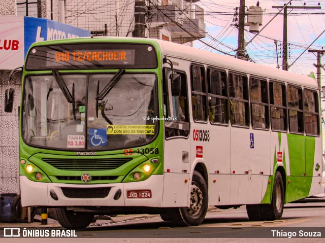 Via Verde Transportes Coletivos 0513058 na cidade de Manaus, Amazonas, Brasil, por Thiago Souza. ID da foto: 12075869.