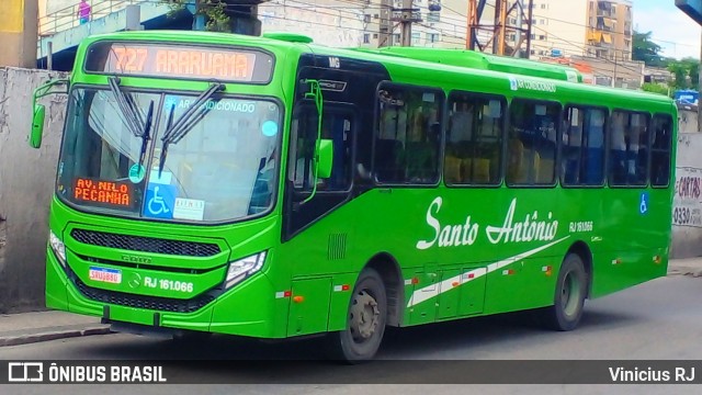 Transportes Santo Antônio RJ 161.066 na cidade de Duque de Caxias, Rio de Janeiro, Brasil, por Vinicius RJ. ID da foto: 12076332.