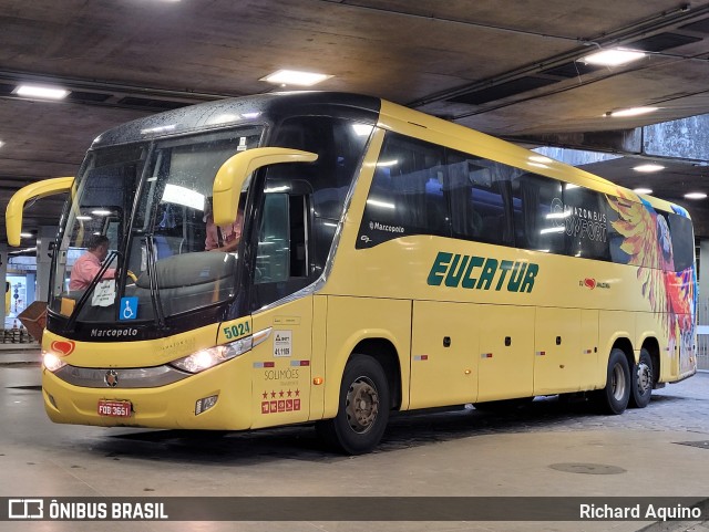 Eucatur - Empresa União Cascavel de Transportes e Turismo 5024 na cidade de Belo Horizonte, Minas Gerais, Brasil, por Richard Aquino. ID da foto: 12077525.