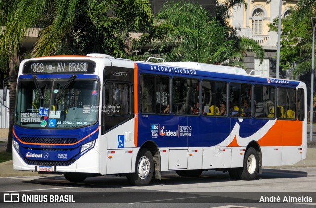 Viação Ideal B28519 na cidade de Rio de Janeiro, Rio de Janeiro, Brasil, por André Almeida. ID da foto: 12076045.