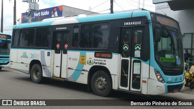 Maraponga Transportes 26901 na cidade de Fortaleza, Ceará, Brasil, por Bernardo Pinheiro de Sousa. ID da foto: 12078635.