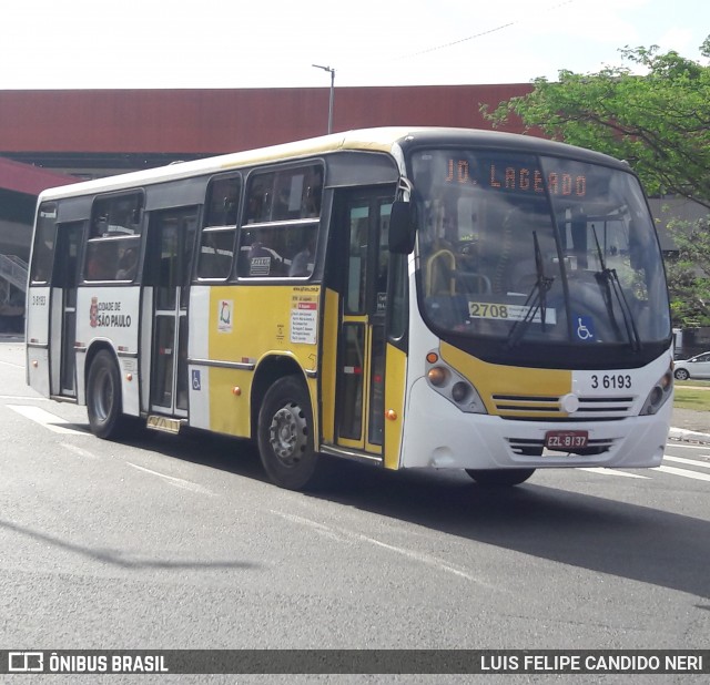 Transunião Transportes 3 6193 na cidade de São Paulo, São Paulo, Brasil, por LUIS FELIPE CANDIDO NERI. ID da foto: 12078172.