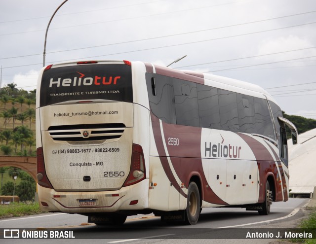 Helio Tur Transporte e Turismo 2550 na cidade de Aparecida, São Paulo, Brasil, por Antonio J. Moreira. ID da foto: 12076612.