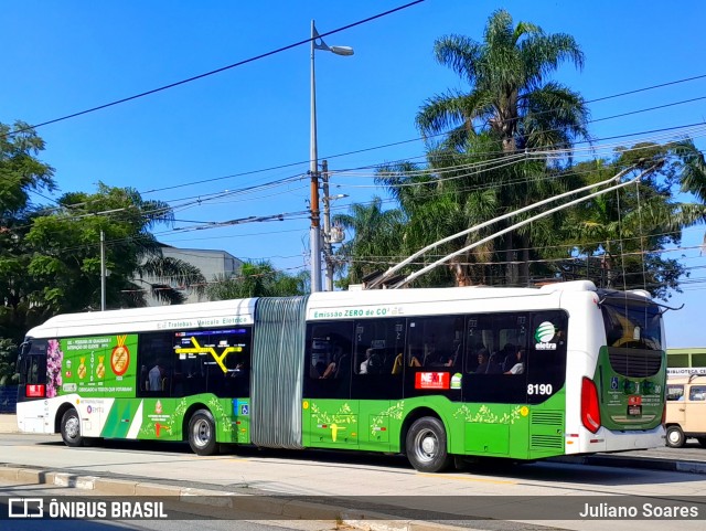 Next Mobilidade - ABC Sistema de Transporte 8190 na cidade de Santo André, São Paulo, Brasil, por Juliano Soares. ID da foto: 12078542.