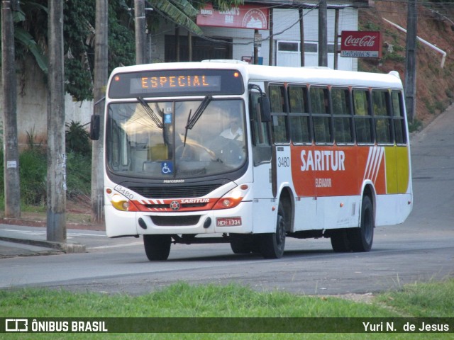 Saritur - Santa Rita Transporte Urbano e Rodoviário 3480 na cidade de Ipatinga, Minas Gerais, Brasil, por Yuri N.  de Jesus. ID da foto: 12077882.