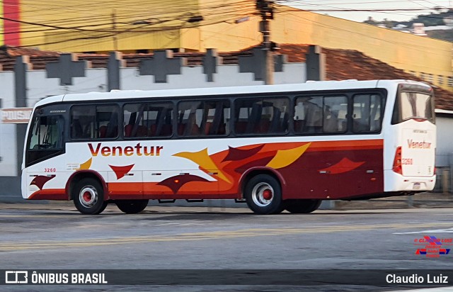 Venetur Turismo 3260 na cidade de Três Corações, Minas Gerais, Brasil, por Claudio Luiz. ID da foto: 12077729.