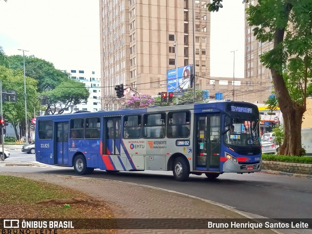 Guarulhos Transportes 33.825 na cidade de Guarulhos, São Paulo, Brasil, por Bruno Henrique Santos Leite. ID da foto: 12076200.