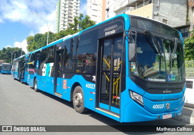BRT Salvador 40027 na cidade de Salvador, Bahia, Brasil, por Matheus Calhau. ID da foto: 12076694.