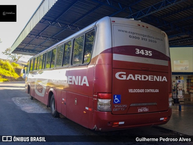 Expresso Gardenia 3435 na cidade de Lambari, Minas Gerais, Brasil, por Guilherme Pedroso Alves. ID da foto: 12078285.