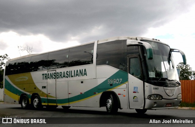 Transbrasiliana Transportes e Turismo 59907 na cidade de Brasília, Distrito Federal, Brasil, por Allan Joel Meirelles. ID da foto: 12077876.
